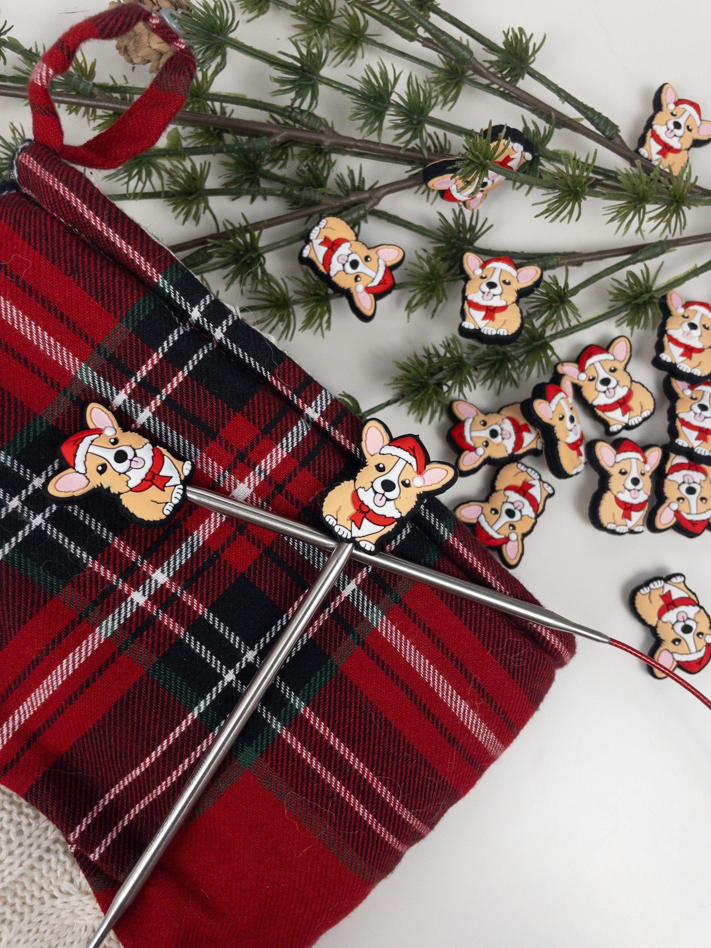 Cozy Corgi Stitch Stoppers