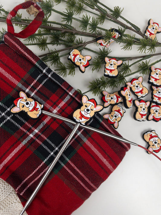 Cozy Corgi Stitch Stoppers