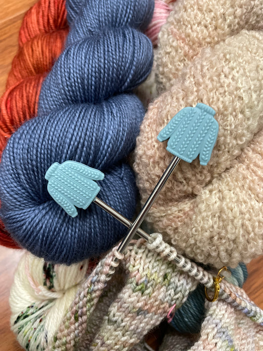 Blue Sweater Stitch Stoppers