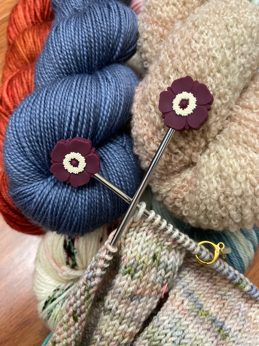 Purple Poppy Stitch Stoppers
