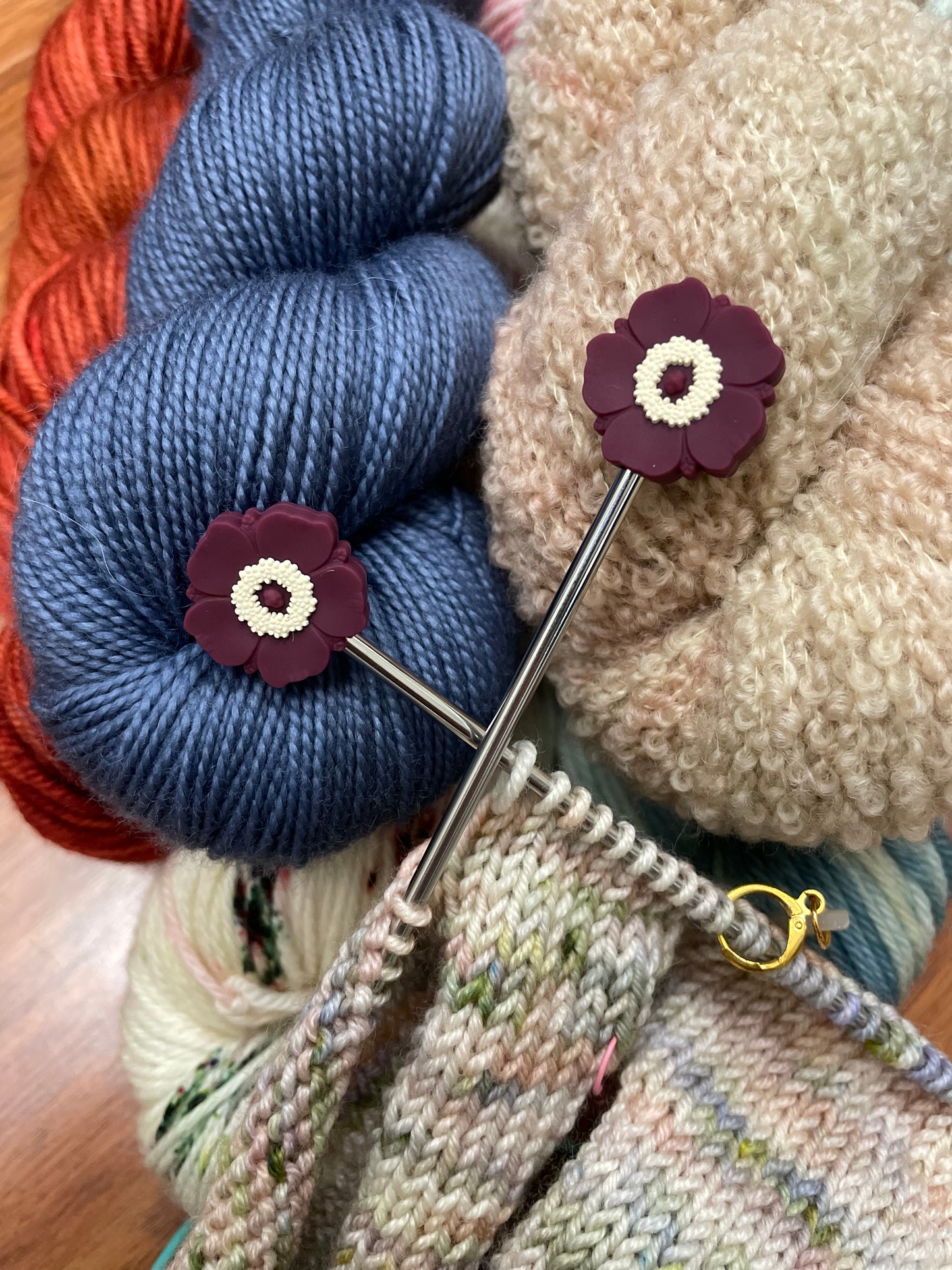 Purple Poppy Stitch Stoppers
