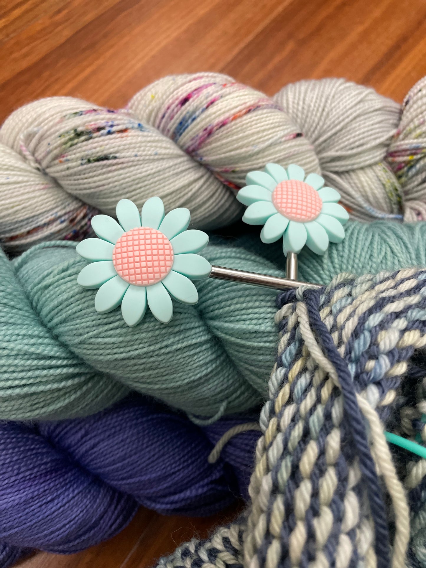 Blue Flower Stitch Stoppers